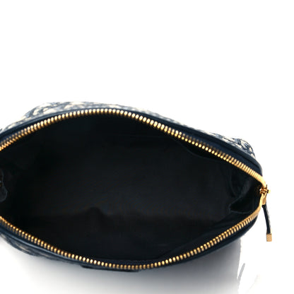 Christian Dior Oblique 30 Montaigne Cosmetic Pouch Blue 5 of 9