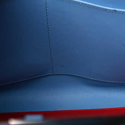 Louis Vuitton Calfskin City Steamer MM Rouge Blue 12 of 22