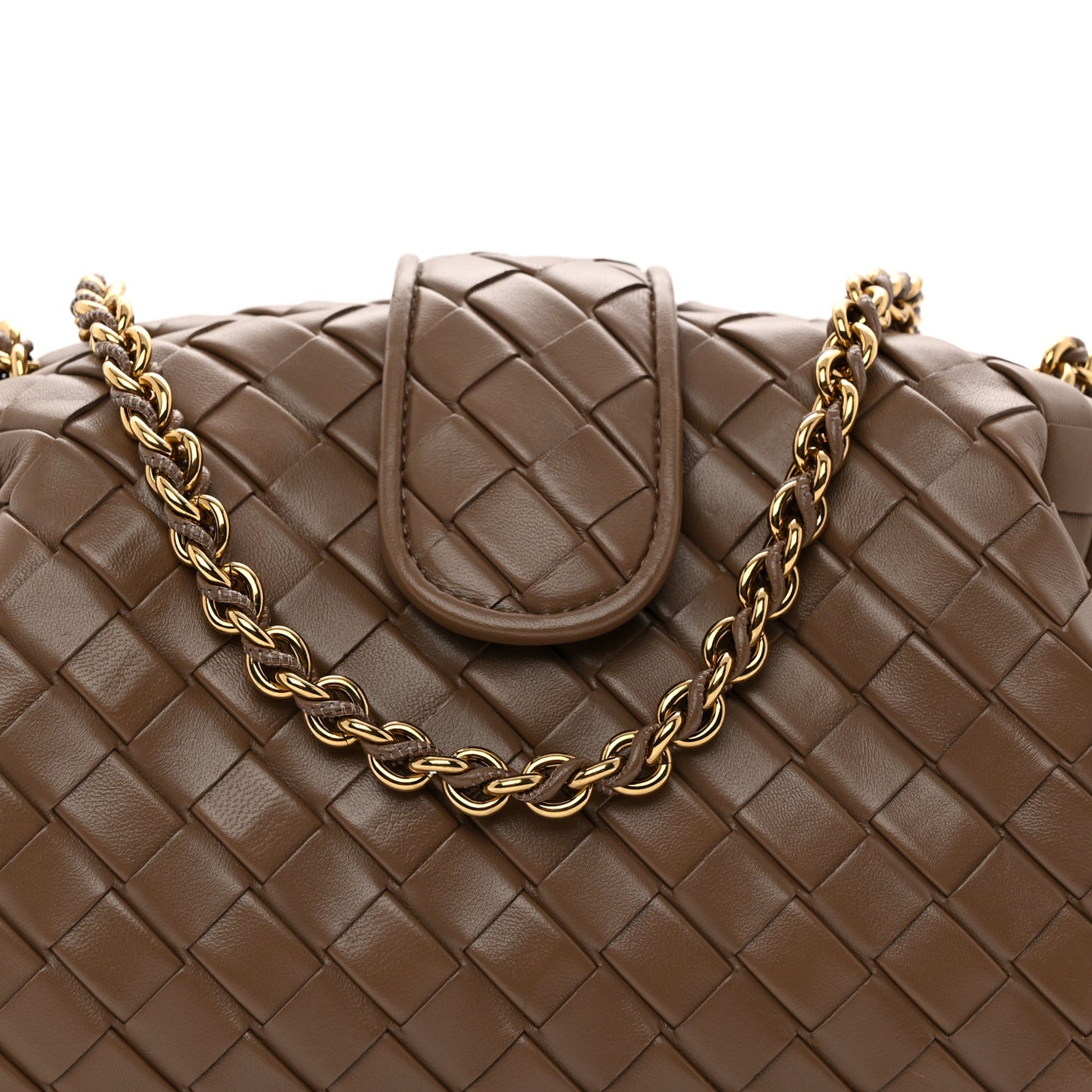 Nappa Intrecciato Teen The Lauren 1980 Clutch With Chain Pinecone