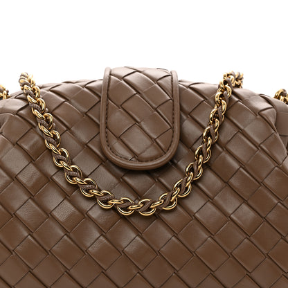 Bottega Veneta Nappa Intrecciato Teen The Lauren 1980 Clutch With Chain Pinecone 7 of 9