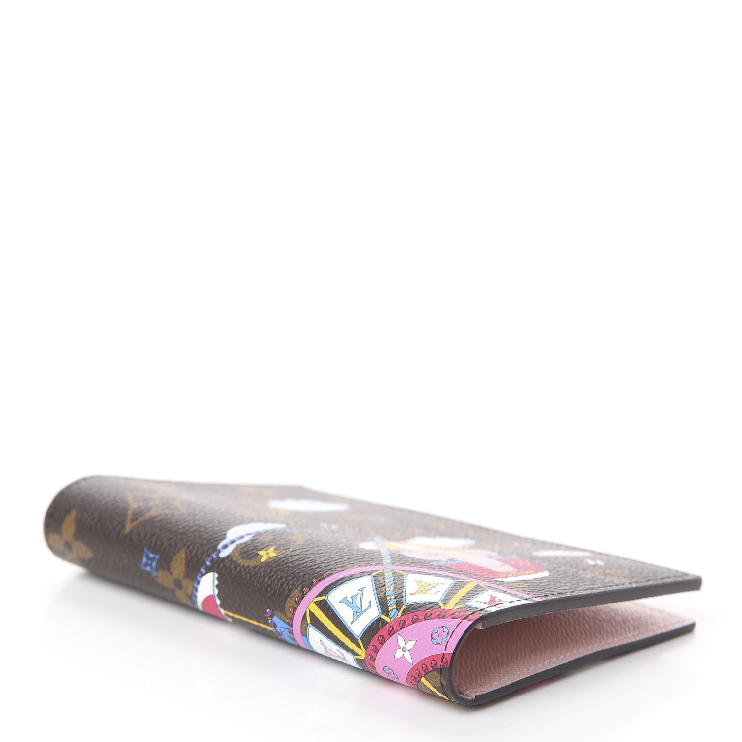 Louis Vuitton Monogram 2020 Christmas Animation Big Wheel Passport Cover Rose Ballerine 3 of 5