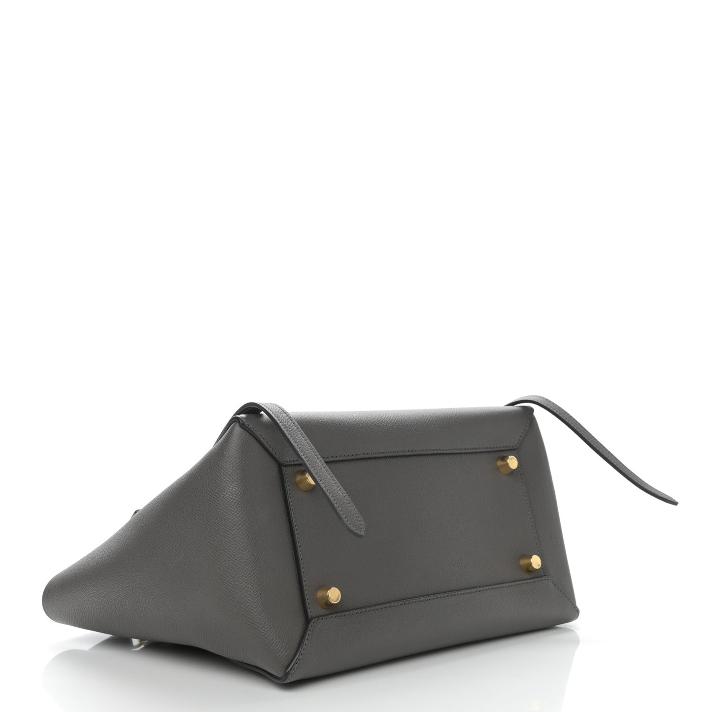 Grained Calfskin Mini Belt Bag Grey