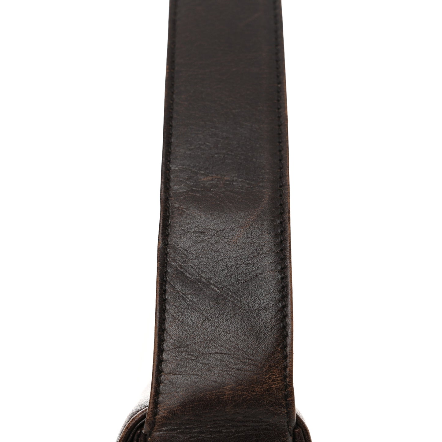 Vitello Smalt Shoulder Bag Ebano