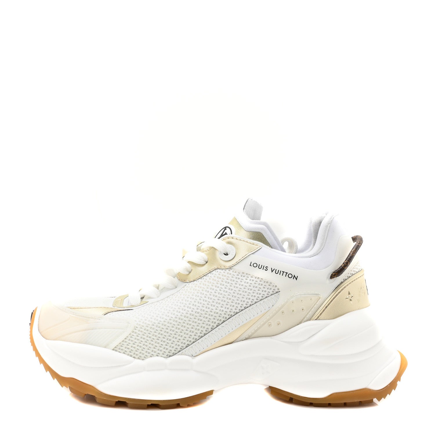 Louis Vuitton Monogram Calfskin Run 55 Sneakers 37 White 1 of 7
