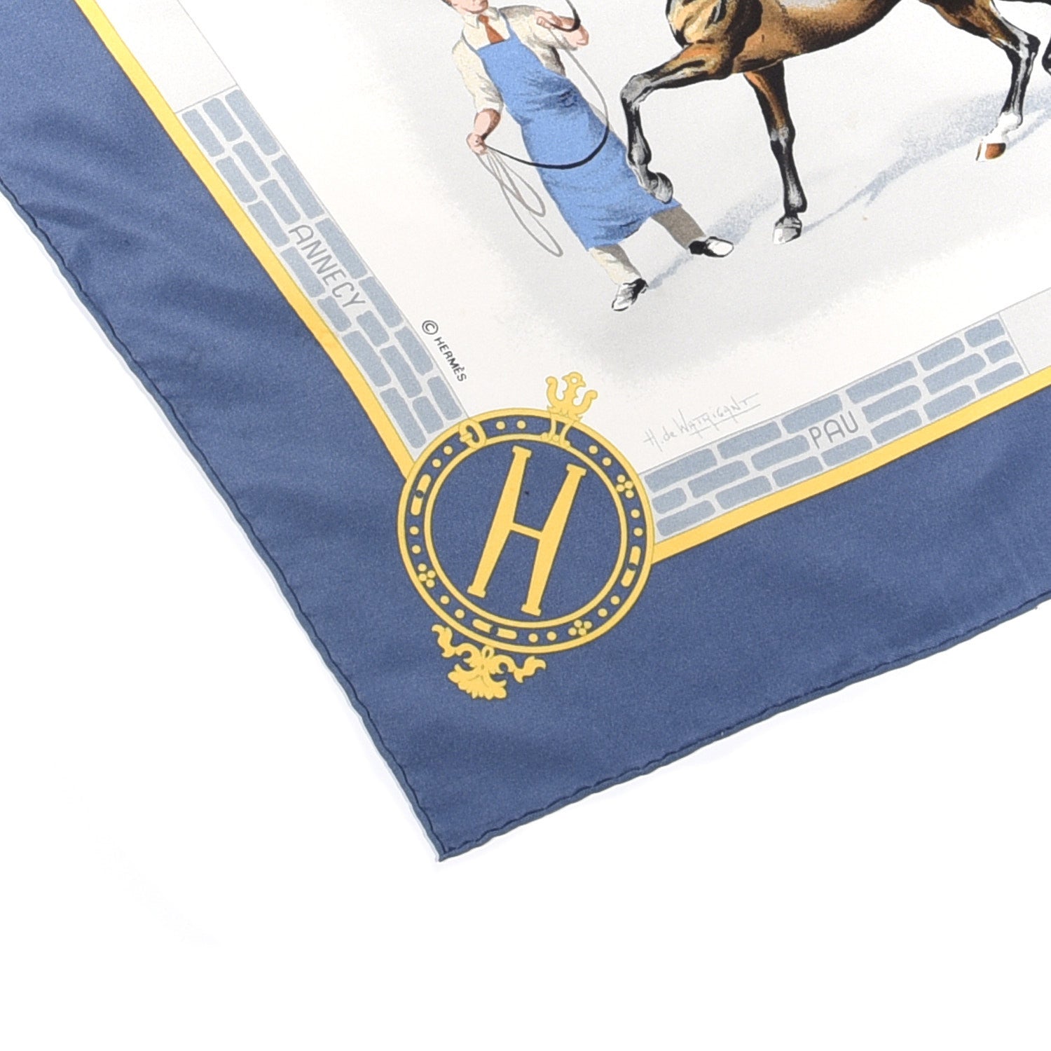 Hermes Silk Les Haras Nationaux Scarf 90 2 of 3