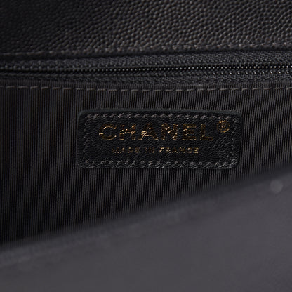 Chanel Caviar Quilted New Medium Boy Flap Black 6 of 11