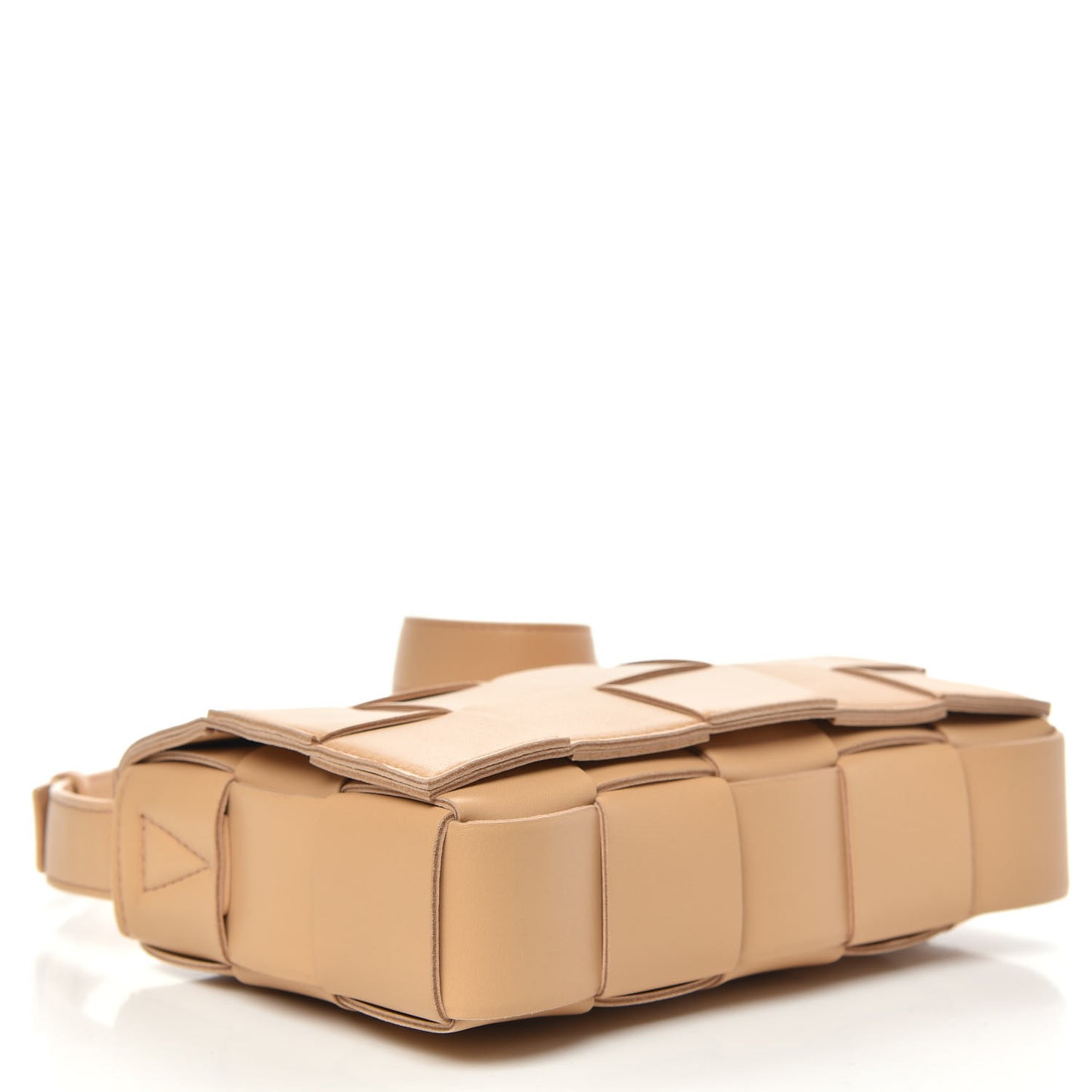 Nappa Maxi Intreccio Cassette Bag Almond