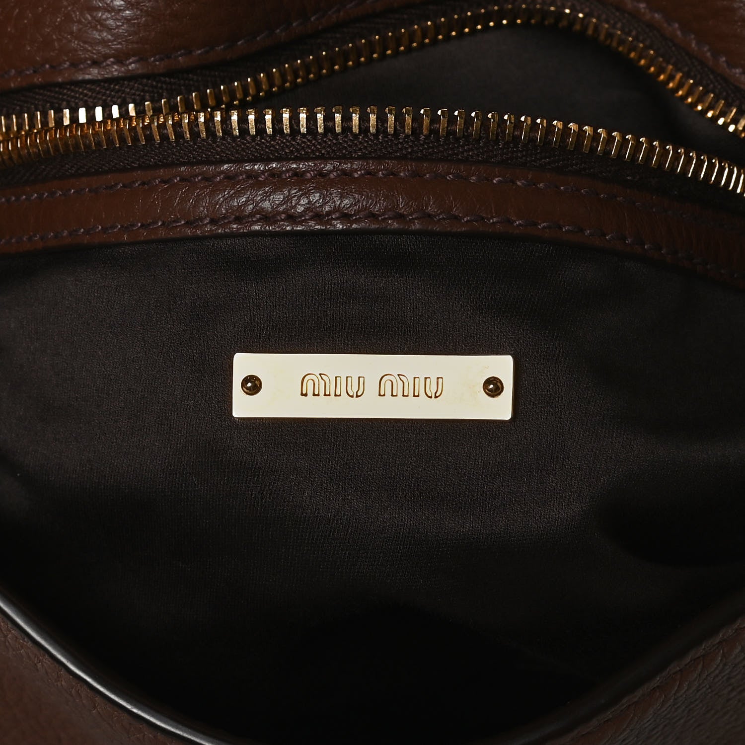 Miu Miu Vitello Phenix Shoulder Bag Palissandro 5 of 13
