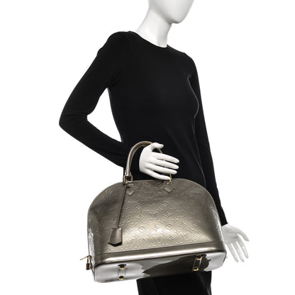 Louis Vuitton Vernis Alma GM Gris Art Deco 2 of 9