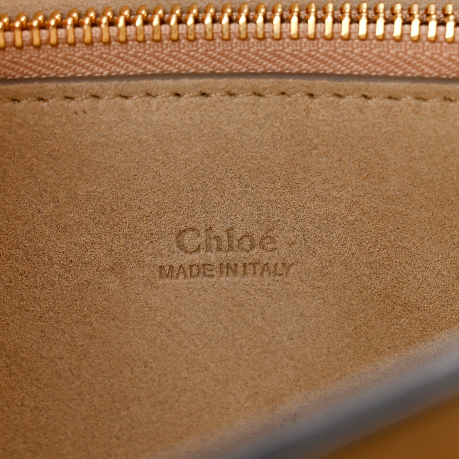 Chloe Calfskin Suede Medium Faye Shoulder Bag  Cement Pink 6 of 12