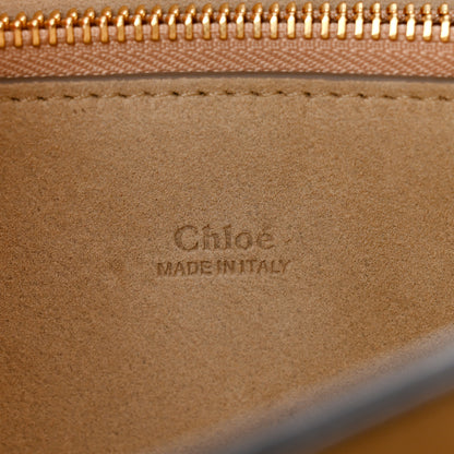 Chloe Calfskin Suede Medium Faye Shoulder Bag  Cement Pink 6 of 12