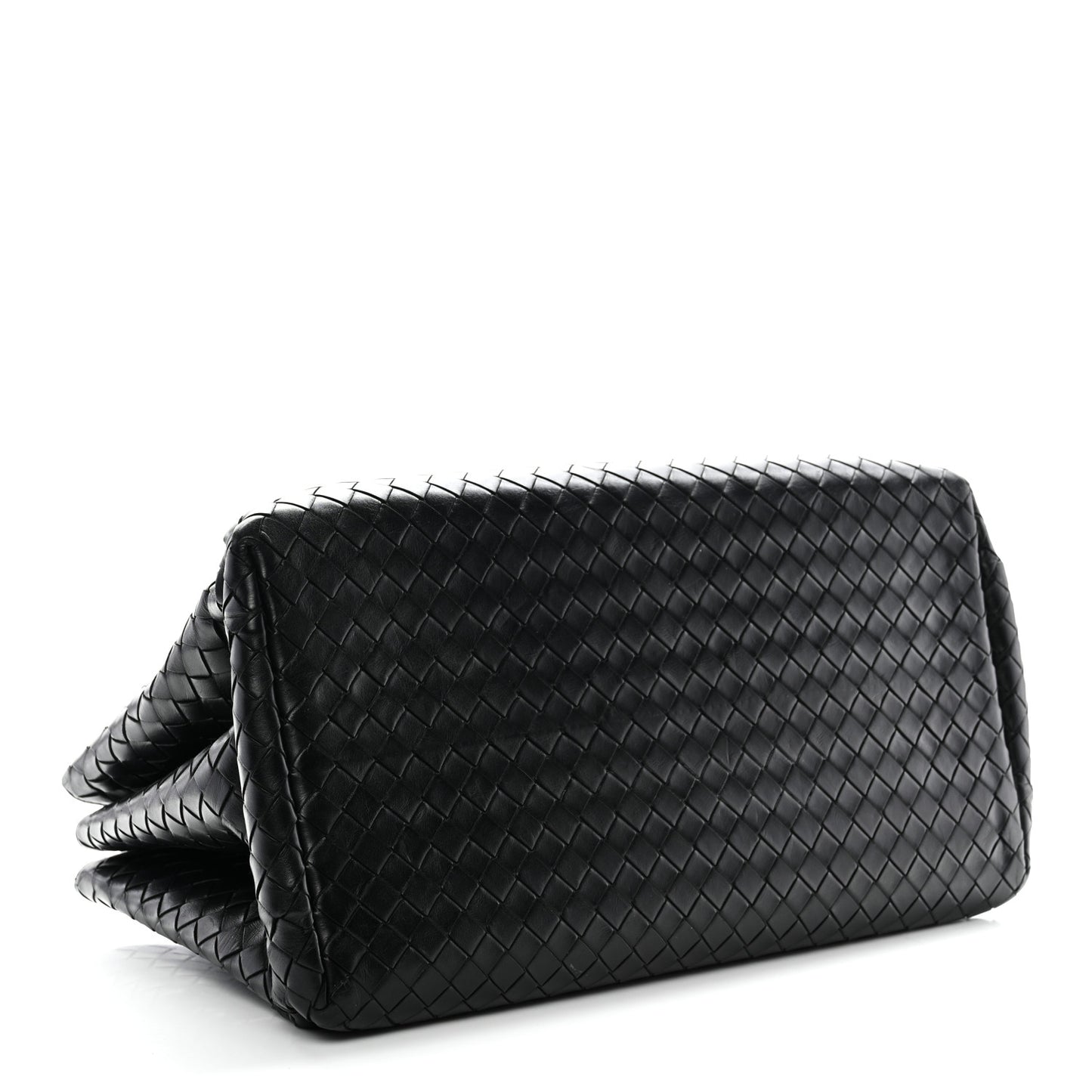 Light Calf Intrecciato Small Roma Black