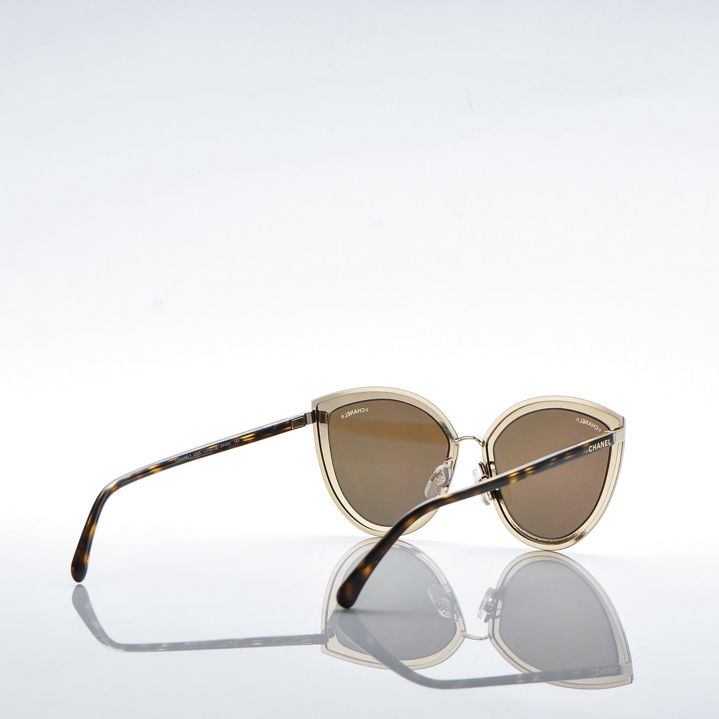 Metal Cat Eye Sunglasses 4222 Gold