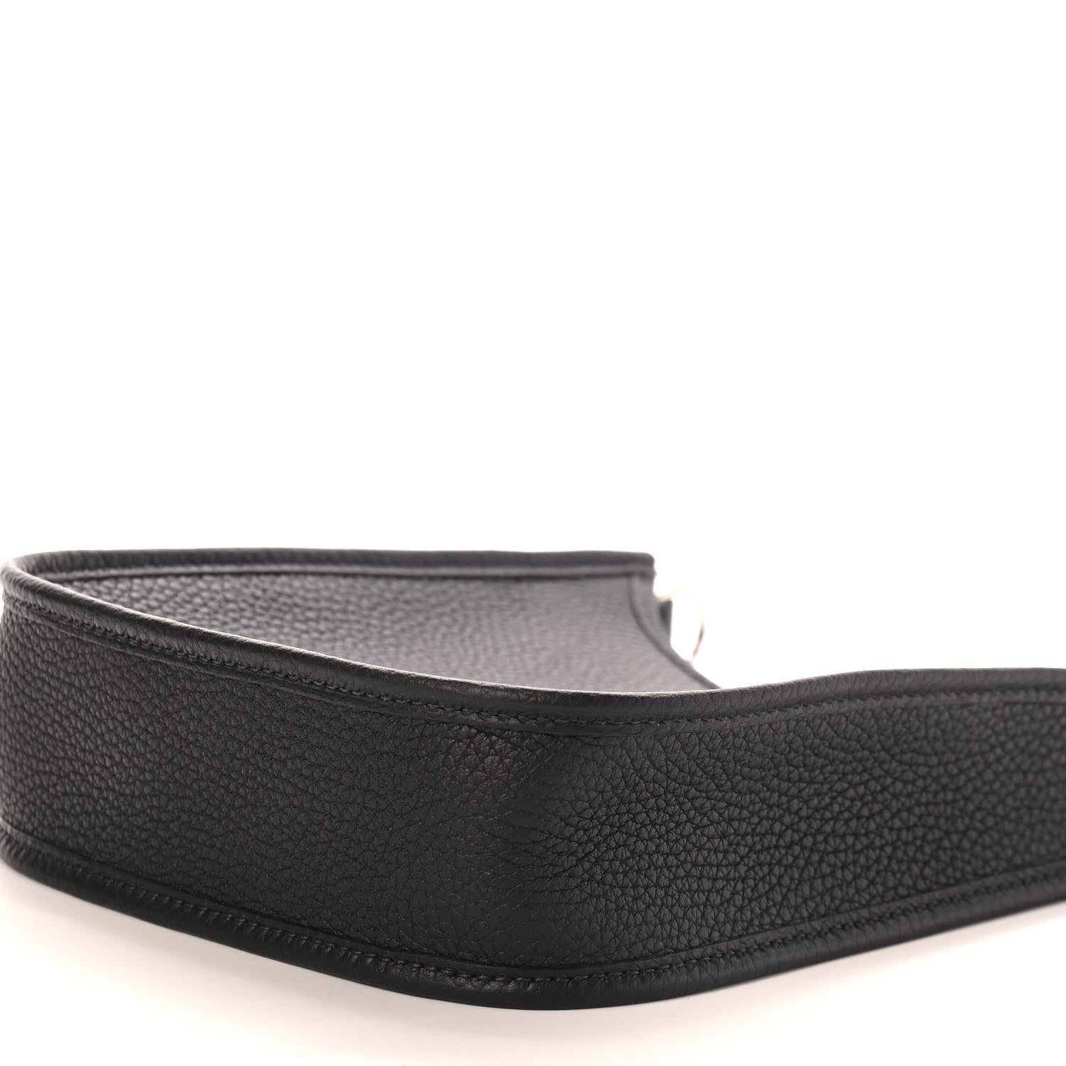 Hermes Taurillon Clemence Amazone Sangle Cavale Evelyne TPM Black Noisette 10 of 10