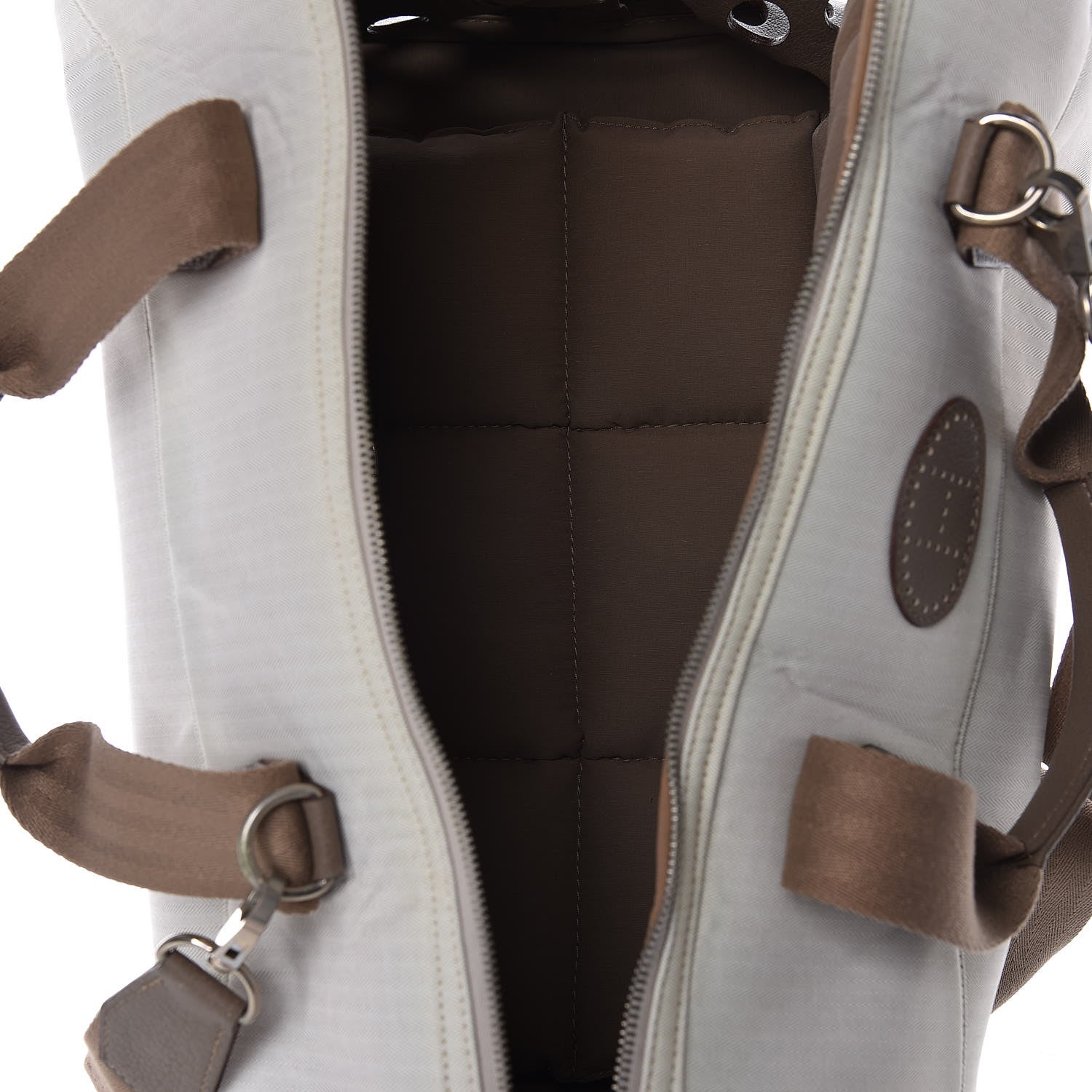 Hermes Toile Buffle Skipper TouTou Pet Carrier Etoupe 11 of 13