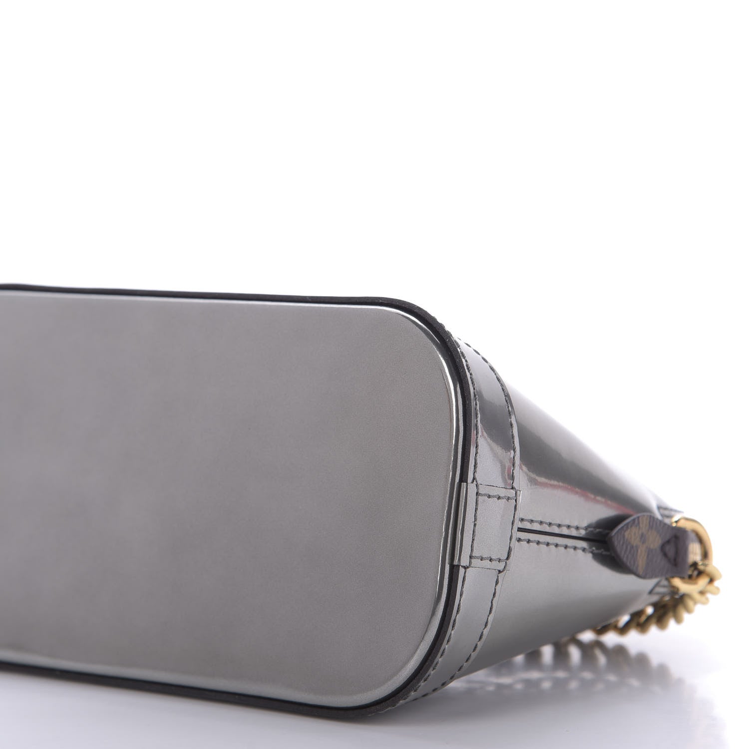 Louis Vuitton Patent Monogram Miroir Mirror Mini Alma Gris Metal 7 of 9
