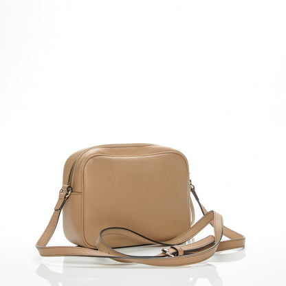 Gucci Pebbled Calfskin Small Soho Disco Bag Rose Beige 3 of 7