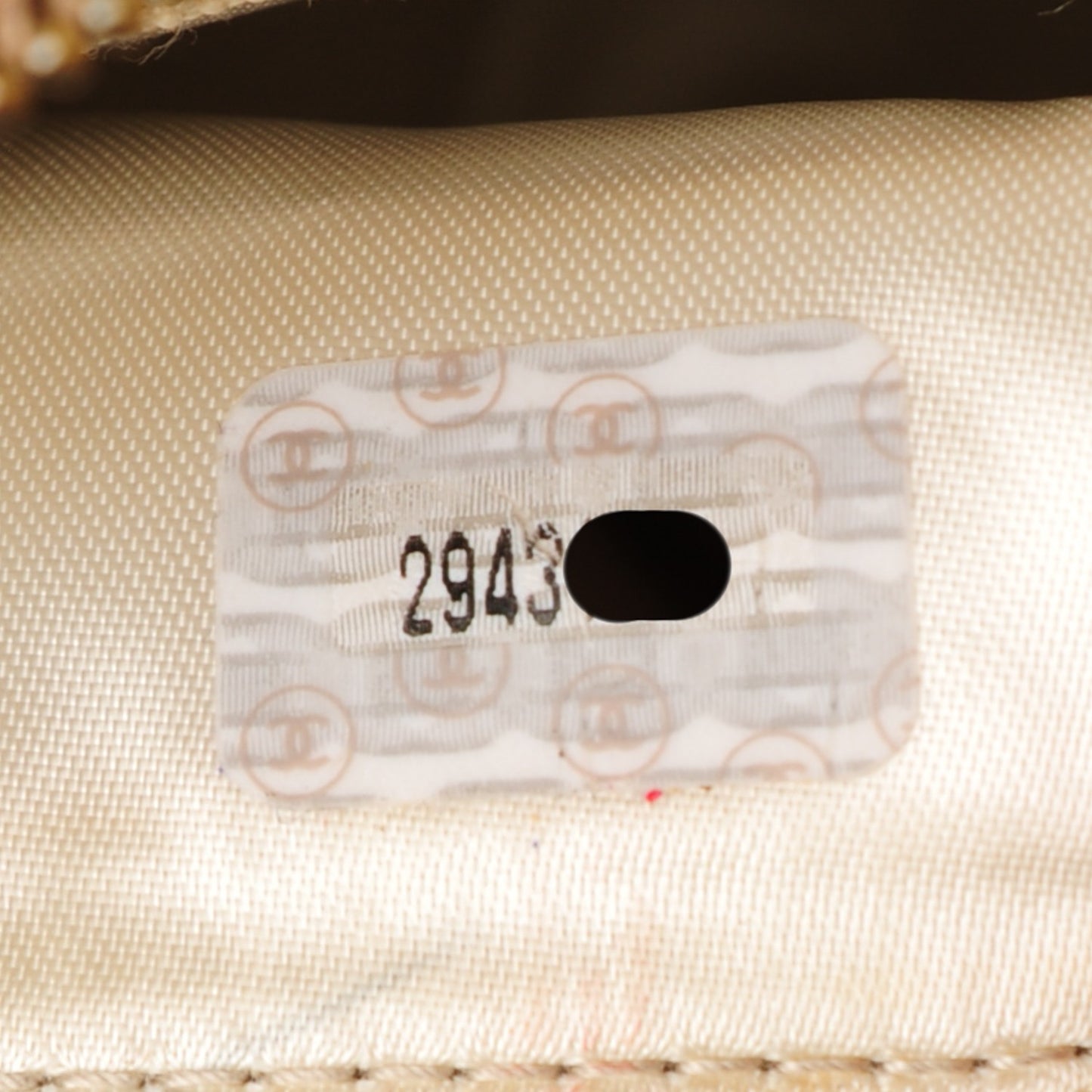 Metallic Lambskin Quilted Small Tassel Camera Case Gold