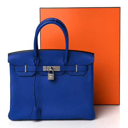 Hermes Togo Birkin 30 Bleu Royal 9 of 9