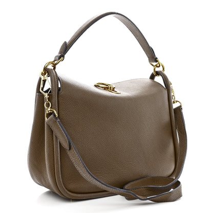 Mulberry Silky Calfskin Medium Leighton Solid Grey 2 of 17