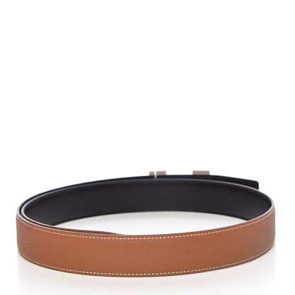 Hermes Box Togo 32mm H Belt 95 Black Gold 3 of 9