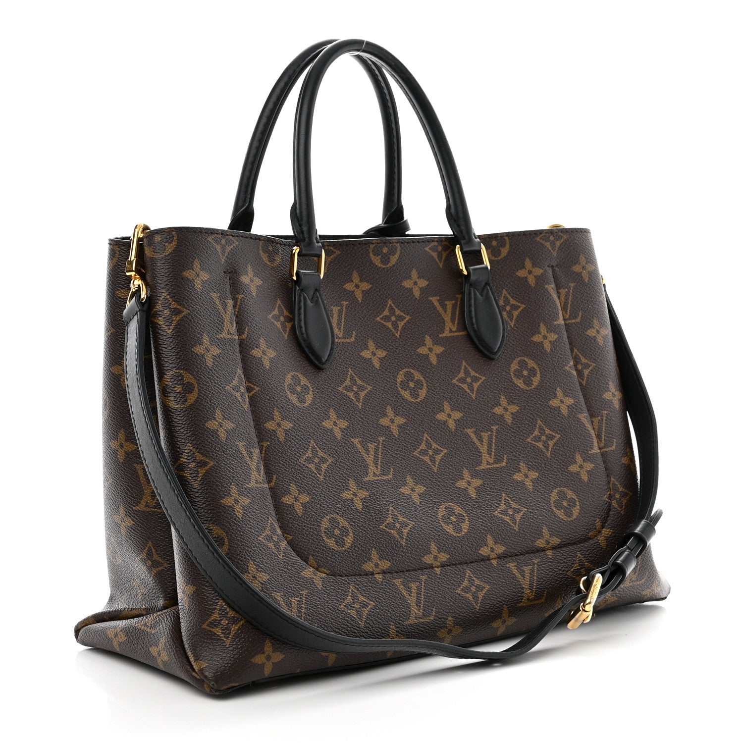 Louis Vuitton Monogram Flower Tote Black 3 of 16