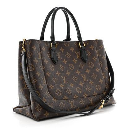 Louis Vuitton Monogram Flower Tote Black 3 of 16