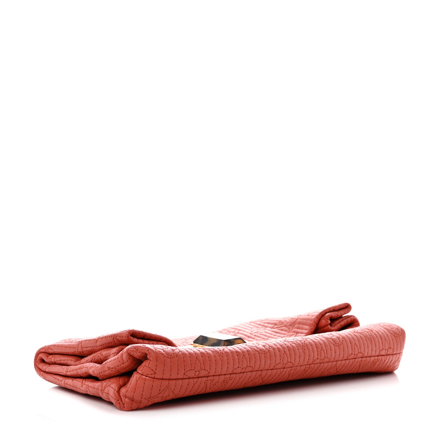 Calfskin Quilted Monogram Altair Clutch Rose