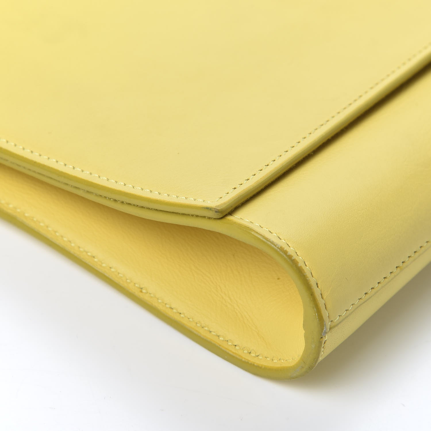 Saint Laurent Calfskin Classic Y Ligne Clutch Soleil 10 of 17