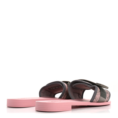 Christian Dior Nylon Dio(r)evolution Slide Sandals 36 Chateau Pink 5 of 11