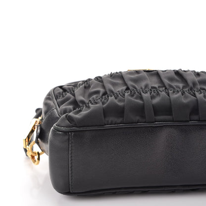 Prada Tessuto Nylon Calf Gaufre Camera Crossbody Nero Black 9 of 12