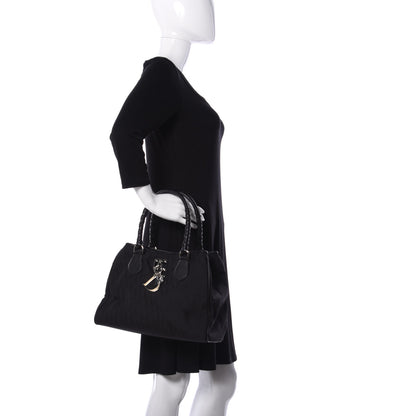 Christian Dior Nylon Monogram Small Lovely Tote Black 2 of 9