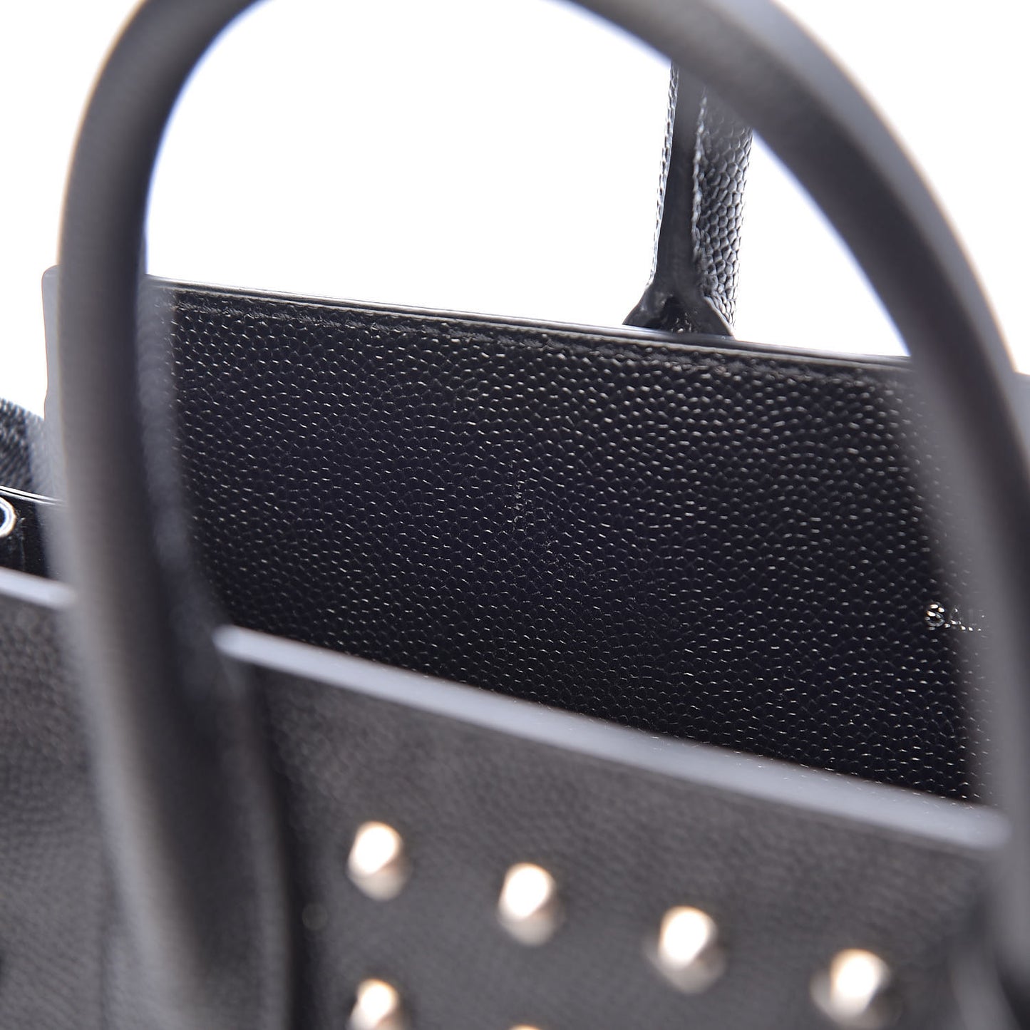 Calfskin Studded Nano Sac De Jour Black