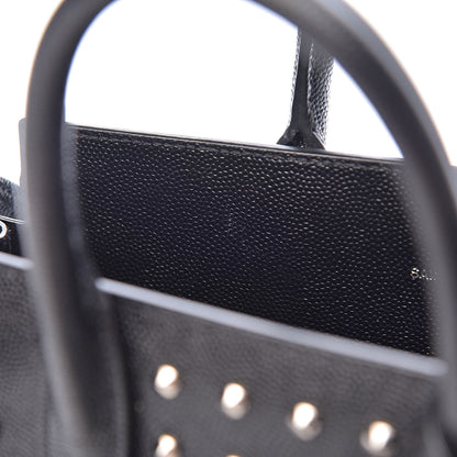 Saint Laurent Calfskin Studded Nano Sac De Jour Black 7 of 11
