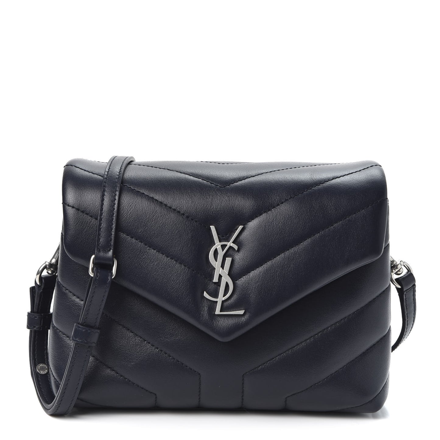 Calfskin Y Quilted Monogram Toy Loulou Chain Satchel Medium Blue