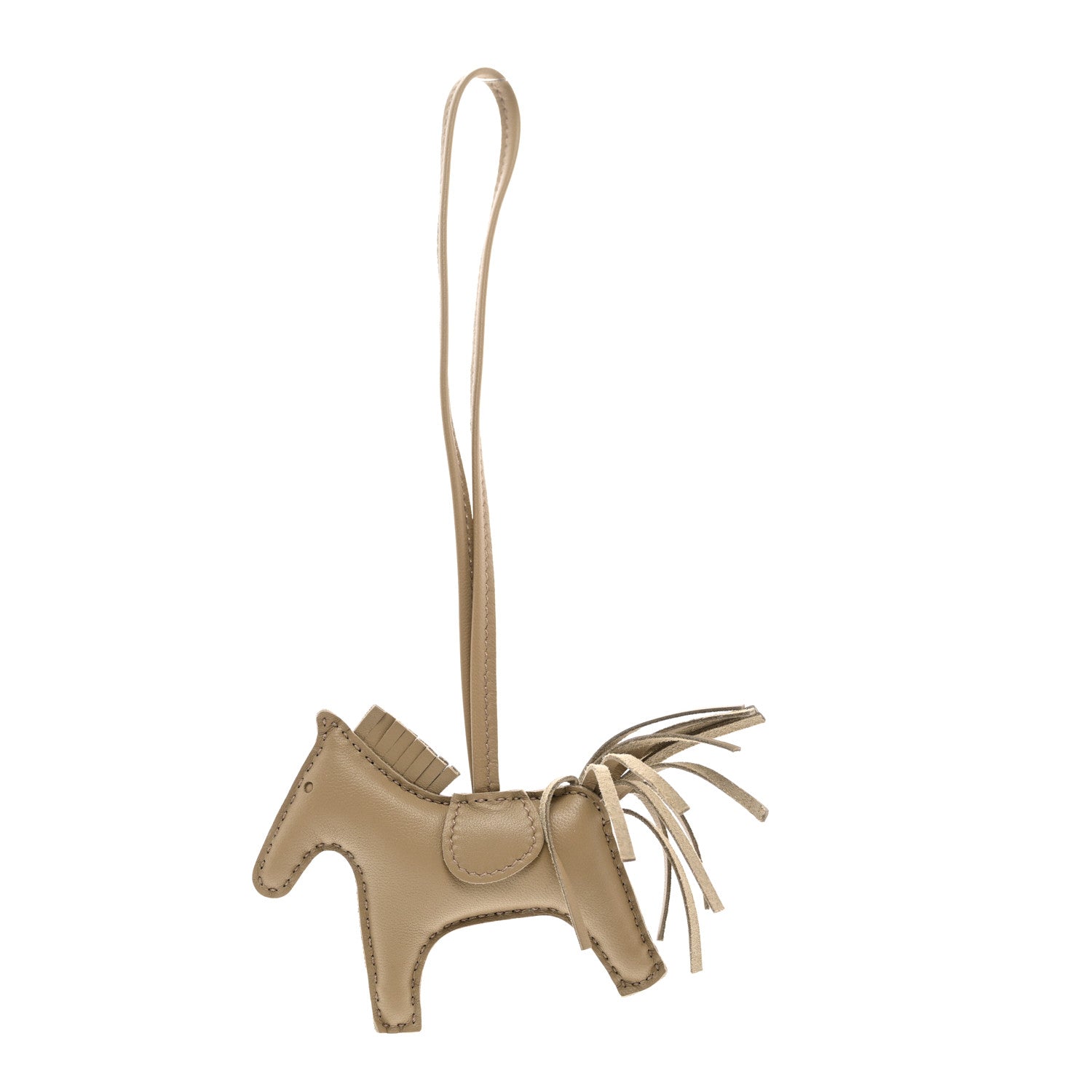 Hermes Milo Lambskin Grigri Rodeo Horse Bag Charm PM Marfa 1 of 5