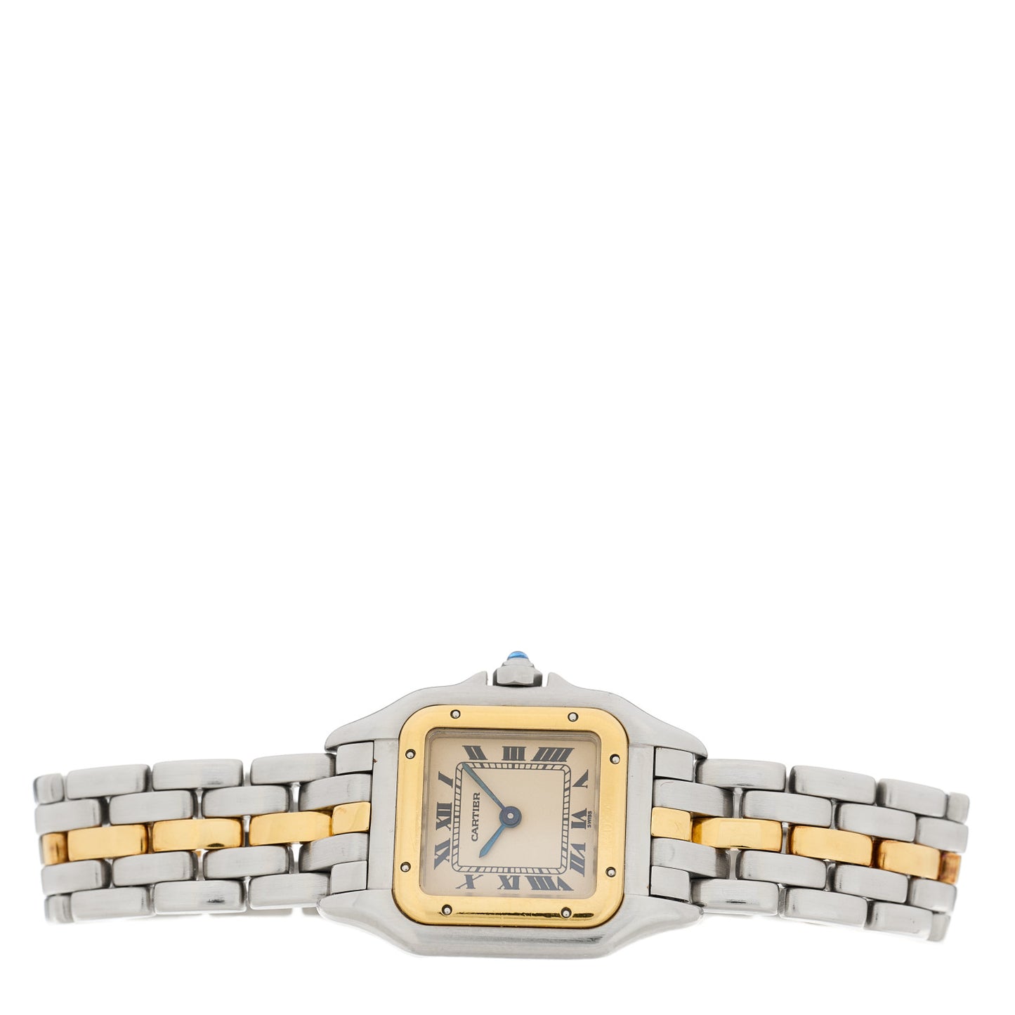 Stainless Steel 18K Yellow Gold 22mm Panthere Quartz Watch