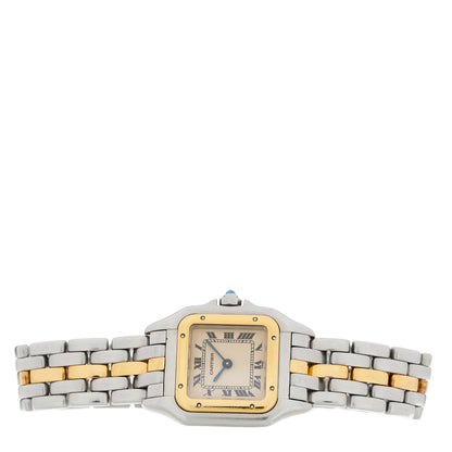 Cartier Stainless Steel 18K Yellow Gold 22mm Panthere Quartz Watch 2 of 5