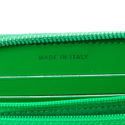 Chanel Patent Quilted Small Boy Zip Around Wallet Green 7 of 9