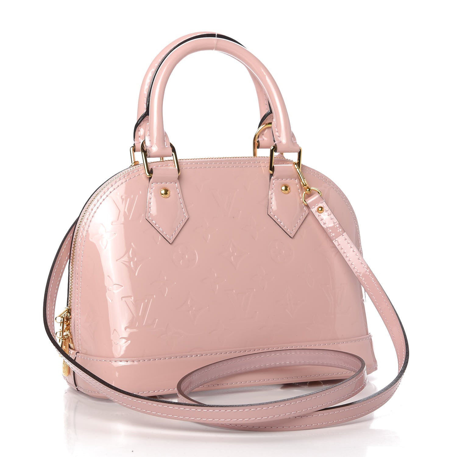 Louis Vuitton Vernis Alma BB Rose Ballerine 3 of 9