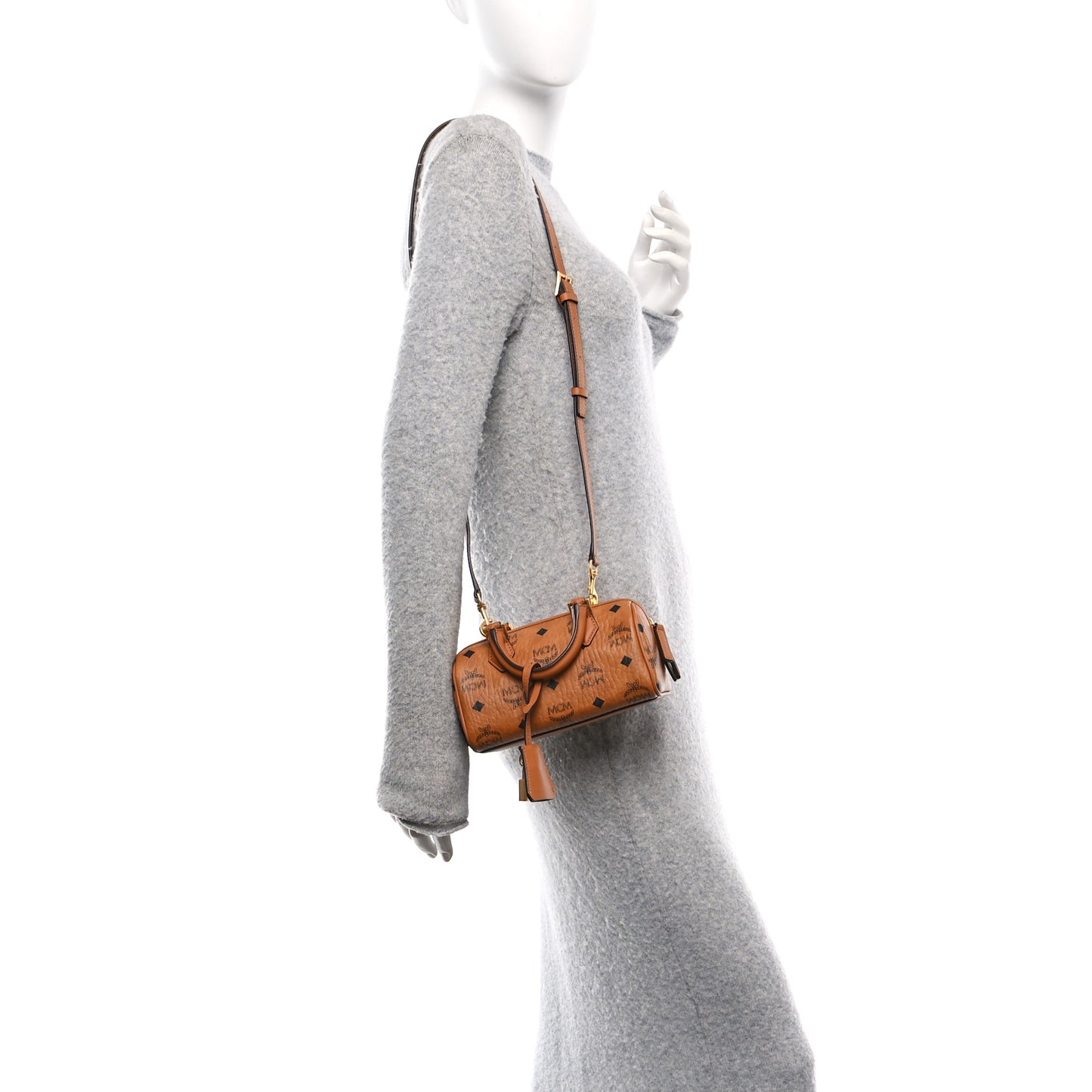 Visetos Mini Ella Boston Bag Cognac