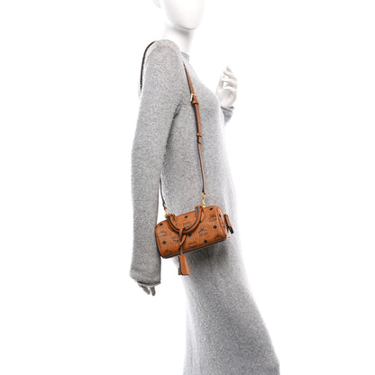 MCM Visetos Mini Ella Boston Bag Cognac 2 of 10