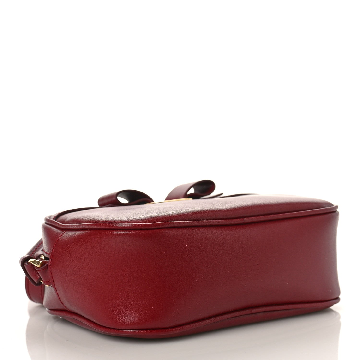 Salvatore Ferragamo Calfskin Vara Bow Camera Bag Carmine 4 of 8