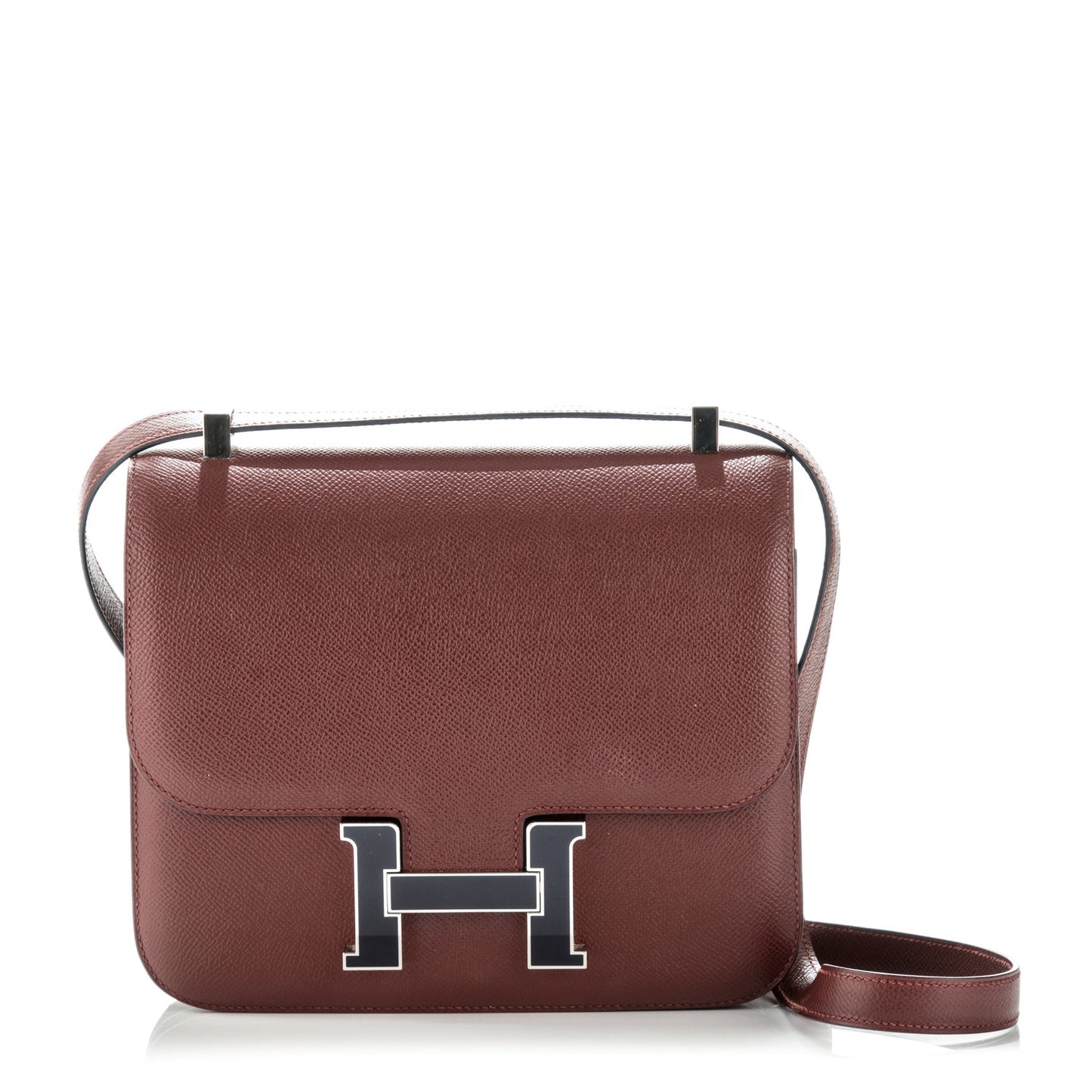 Epsom Enamel Constance 24 Rouge H Bleu Nuit
