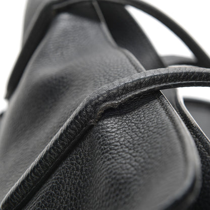 Alexander McQueen Pebbled Calfskin Large Skull Padlock Zip Around Tote Black 10 of 12
