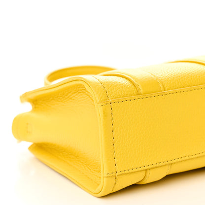 Marc Jacobs Grained Calfskin Mini The Tote Bag Yellow 8 of 9