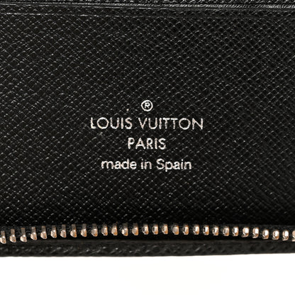 Louis Vuitton Taiga Zip Wallet Black 7 of 9