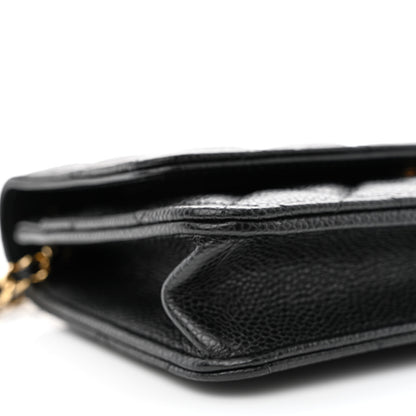 Chanel Caviar Quilted Wallet on Chain WOC Black 10 of 13