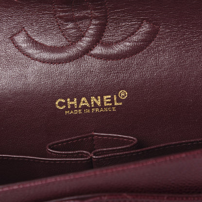 Chanel Caviar Quilted Medium Double Flap Bordeaux 5 of 11