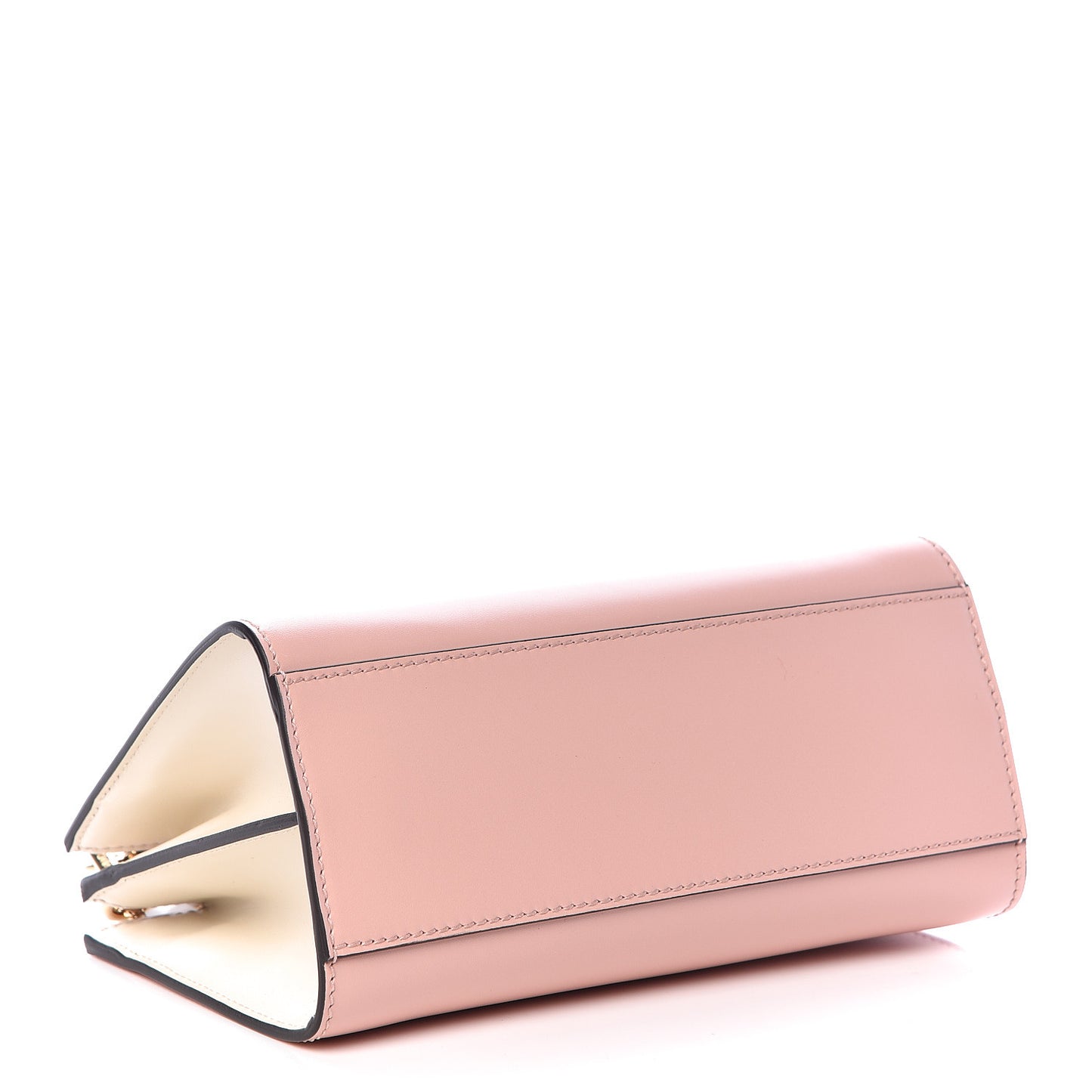 Nappa Bamboo Web Mini Nymphaea Top Handle Bag Perfect Pink Mystic White